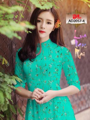 Vải Áo Dài Lụa Ngọc Mai Hoa Nhí mới ra AD DL2057 24 1595431428 345 Vai Ao Dai Lua Ngoc Mai Hoa Nhi moi ra