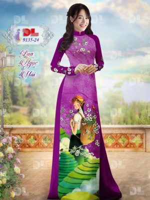 Vải Áo Dài Lụa Ngọc Mai Phong Cảnh mới ra AD DL9135 47 1595433080 244 Vai Ao Dai Lua Ngoc Mai Phong Canh moi ra