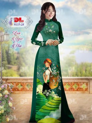 Vải Áo Dài Lụa Ngọc Mai Phong Cảnh mới ra AD DL9135 51 1595433081 124 Vai Ao Dai Lua Ngoc Mai Phong Canh moi ra