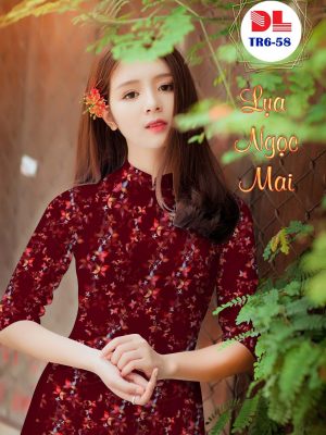 Vải Áo Dài Lụa Ngọc Mai Hoa Nhí mới ra AD DLTR6 32 1595435275 20 Vai Ao Dai Lua Ngoc Mai Hoa Nhi moi ra