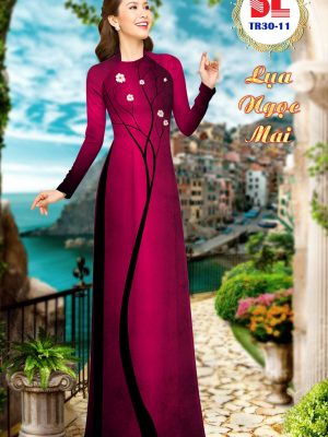 1595435437 1 Vai Ao Dai Lua Ngoc Mai Hoa In 3D kieu