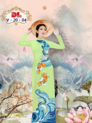 Vải Áo Dài Lụa Ngọc Mai Hình Cá Chép kiểu mới AD DLV20 36 1595436047 863 Vai Ao Dai Lua Ngoc Mai Hinh Ca Chep kieu