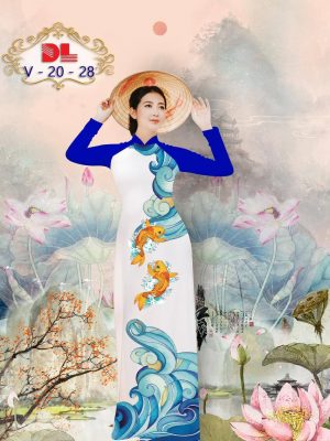 Vải Áo Dài Lụa Ngọc Mai Hình Cá Chép kiểu mới AD DLV20 35 1595436047 996 Vai Ao Dai Lua Ngoc Mai Hinh Ca Chep kieu