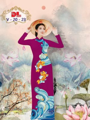 Vải Áo Dài Lụa Ngọc Mai Hình Cá Chép kiểu mới AD DLV20 40 1595436048 75 Vai Ao Dai Lua Ngoc Mai Hinh Ca Chep kieu