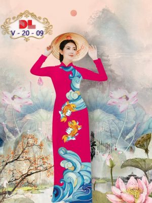 Vải Áo Dài Lụa Ngọc Mai Hình Cá Chép kiểu mới AD DLV20 39 1595436048 851 Vai Ao Dai Lua Ngoc Mai Hinh Ca Chep kieu