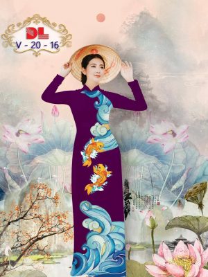 Vải Áo Dài Lụa Ngọc Mai Hình Cá Chép kiểu mới AD DLV20 48 1595436049 541 Vai Ao Dai Lua Ngoc Mai Hinh Ca Chep kieu