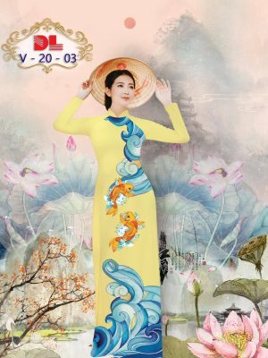 Vải Áo Dài Lụa Ngọc Mai Hình Cá Chép kiểu mới AD DLV20 49 1595436050 283 Vai Ao Dai Lua Ngoc Mai Hinh Ca Chep kieu
