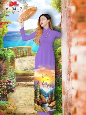 Vải Áo Dài Lụa Ngọc Mai Phong Cảnh kiểu mới AD DLV34 45 1595436353 207 Vai Ao Dai Lua Ngoc Mai Phong Canh kieu moi