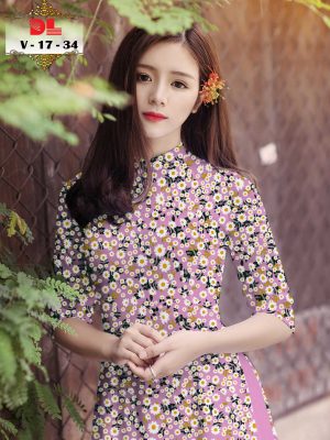 1595438121 614 Vai Ao Dai Lua Ngoc Mai Hoa Cuc Nhi kieu