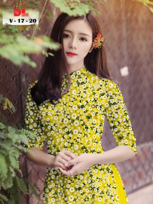 1595438121 725 Vai Ao Dai Lua Ngoc Mai Hoa Cuc Nhi kieu