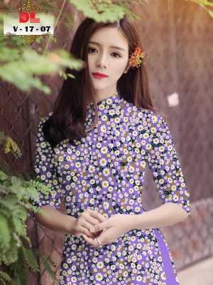 1595438123 42 Vai Ao Dai Lua Ngoc Mai Hoa Cuc Nhi kieu