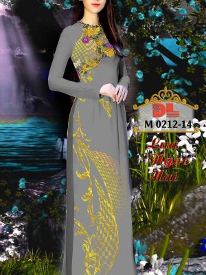 Vải Áo Dài Lụa Ngọc Mai Hoa Văn 3D mới ra AD M0212 34 1595440260 36 Vai Ao Dai Lua Ngoc Mai Hoa Van 3D moi
