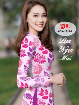 Vải Áo Dài Lụa Ngọc Mai Hình Lá thiết kế 2020 AD H1013 38 1595441079 777 Vai Ao Dai Lua Ngoc Mai Hinh La thiet ke