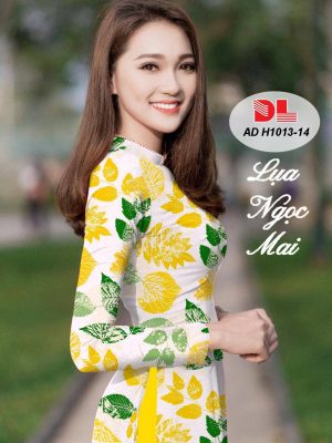 Vải Áo Dài Lụa Ngọc Mai Hình Lá thiết kế 2020 AD H1013 45 1595441080 961 Vai Ao Dai Lua Ngoc Mai Hinh La thiet ke