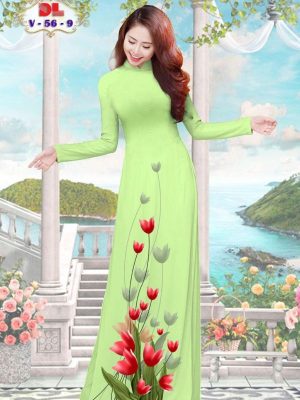 Vải Áo Dài Lụa Ngọc Mai Vai Hoa Tulip mới ra AD DLV56 26 1595474271 8 Vai Ao Dai Lua Ngoc Mai Vai Hoa Tulip moi