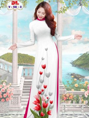 Vải Áo Dài Lụa Ngọc Mai Vai Hoa Tulip mới ra AD DLV56 33 1595474272 321 Vai Ao Dai Lua Ngoc Mai Vai Hoa Tulip moi