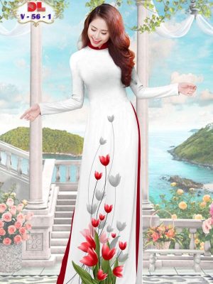 Vải Áo Dài Lụa Ngọc Mai Vai Hoa Tulip mới ra AD DLV56 34 1595474272 797 Vai Ao Dai Lua Ngoc Mai Vai Hoa Tulip moi