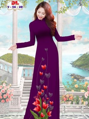 Vải Áo Dài Lụa Ngọc Mai Vai Hoa Tulip mới ra AD DLV56 40 1595474273 309 Vai Ao Dai Lua Ngoc Mai Vai Hoa Tulip moi