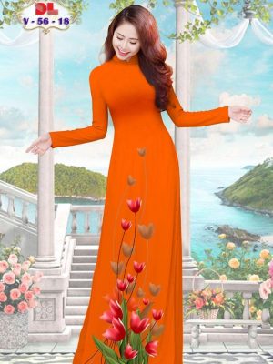 Vải Áo Dài Lụa Ngọc Mai Vai Hoa Tulip mới ra AD DLV56 42 1595474274 16 Vai Ao Dai Lua Ngoc Mai Vai Hoa Tulip moi