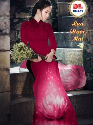 1595475500 333 Vai Ao Dai Lua Ngoc Mai Hoa Sen moi ra