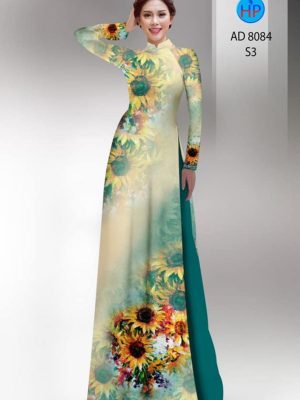 Vải áo dài hoa hướng dương kiểu mới AD 8084 24 1595476521 613 Vai ao dai hoa huong duong kieu moi AD 8084