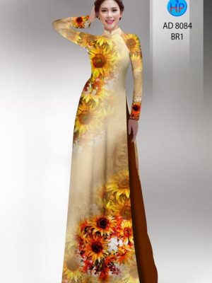Vải áo dài hoa hướng dương kiểu mới AD 8084 27 1595476522 279 Vai ao dai hoa huong duong kieu moi AD 8084