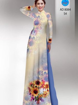 Vải áo dài hoa hướng dương kiểu mới AD 8084 30 1595476522 72 Vai ao dai hoa huong duong kieu moi AD 8084