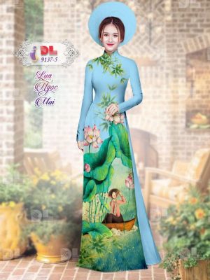 1595579872 679 Vai Ao Dai Lua Ngoc Mai Hoa Sen moi ra
