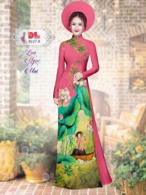 1595579873 140 Vai Ao Dai Lua Ngoc Mai Hoa Sen moi ra