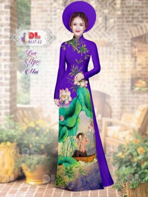 1595579874 16 Vai Ao Dai Lua Ngoc Mai Hoa Sen moi ra