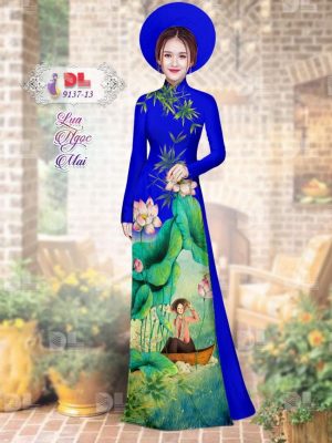 1595579874 613 Vai Ao Dai Lua Ngoc Mai Hoa Sen moi ra