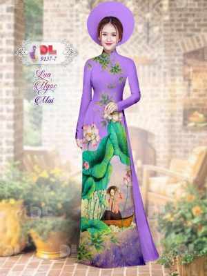 1595579874 70 Vai Ao Dai Lua Ngoc Mai Hoa Sen moi ra