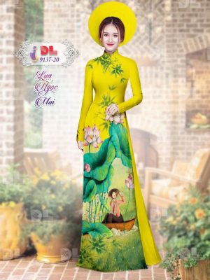 1595579874 947 Vai Ao Dai Lua Ngoc Mai Hoa Sen moi ra