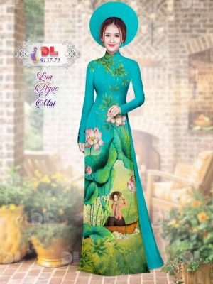 1595579875 12 Vai Ao Dai Lua Ngoc Mai Hoa Sen moi ra