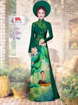 1595579875 419 Vai Ao Dai Lua Ngoc Mai Hoa Sen moi ra