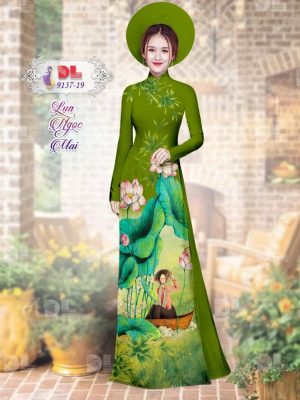 1595579875 696 Vai Ao Dai Lua Ngoc Mai Hoa Sen moi ra