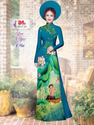 1595579876 414 Vai Ao Dai Lua Ngoc Mai Hoa Sen moi ra