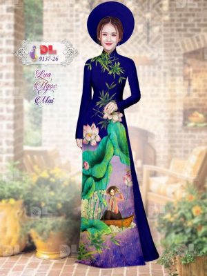 1595579876 806 Vai Ao Dai Lua Ngoc Mai Hoa Sen moi ra