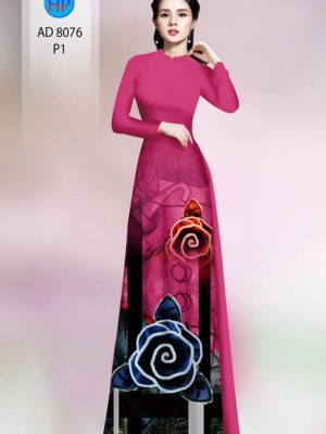 1595653207 313 Vai ao dai hoa hong kieu moi AD 8076