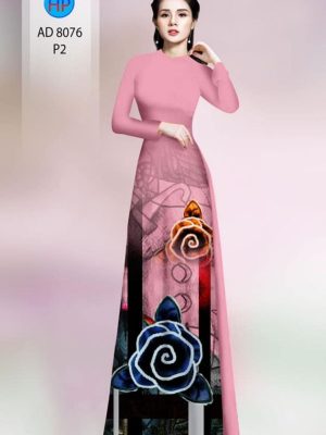 1595653207 711 Vai ao dai hoa hong kieu moi AD 8076