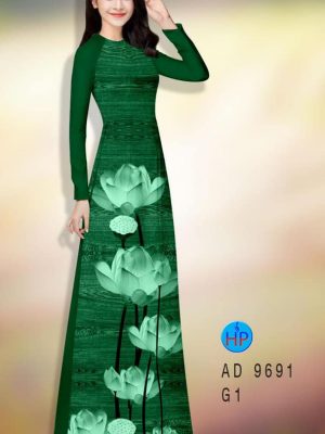 Vải áo dài hoa sen kiểu mới AD 9691 25 1595653581 259 Vai ao dai hoa sen kieu moi AD 9691