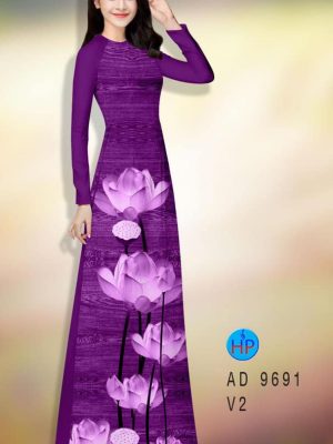 Vải áo dài hoa sen kiểu mới AD 9691 26 1595653581 345 Vai ao dai hoa sen kieu moi AD 9691