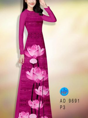 Vải áo dài hoa sen kiểu mới AD 9691 28 1595653582 178 Vai ao dai hoa sen kieu moi AD 9691