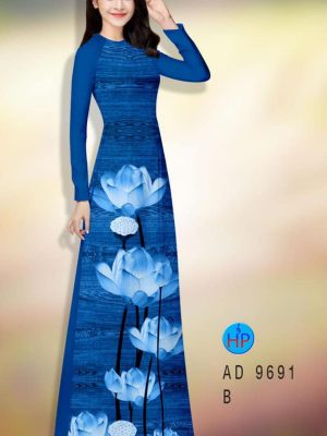 Vải áo dài hoa sen kiểu mới AD 9691 31 1595653582 727 Vai ao dai hoa sen kieu moi AD 9691