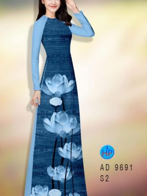 Vải áo dài hoa sen kiểu mới AD 9691 41 1595653584 458 Vai ao dai hoa sen kieu moi AD 9691