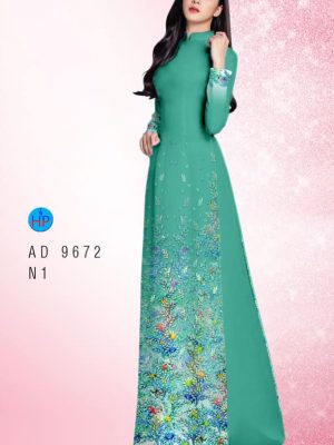 Vải áo dài hoa in 3D thiết kế 2020 AD 9672 27 1595653707 999 Vai ao dai hoa in 3D thiet ke 2020 AD