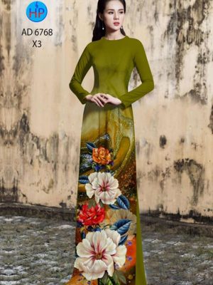 Vải áo dài hoa in 3D kiểu mới AD 6768 20 1595653832 868 Vai ao dai hoa in 3D kieu moi AD 6768