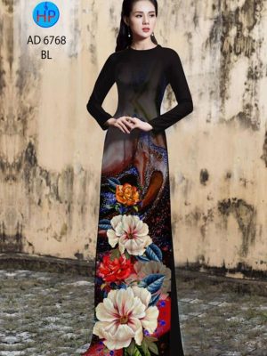 Vải áo dài hoa in 3D kiểu mới AD 6768 24 1595653833 298 Vai ao dai hoa in 3D kieu moi AD 6768
