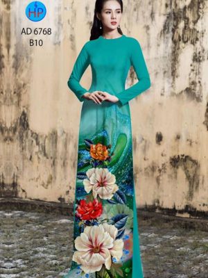 Vải áo dài hoa in 3D kiểu mới AD 6768 28 1595653834 414 Vai ao dai hoa in 3D kieu moi AD 6768
