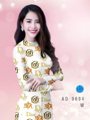 Vải áo dài in chữ Dior thiết kế 2020 AD 9694 20 1595824435 850 Vai ao dai in chu Dior thiet ke 2020 AD